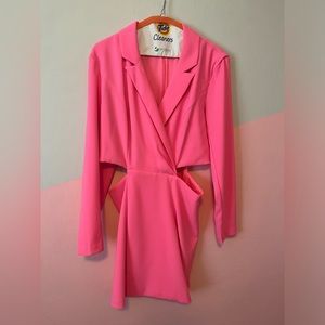Express Pink Blazer Dress